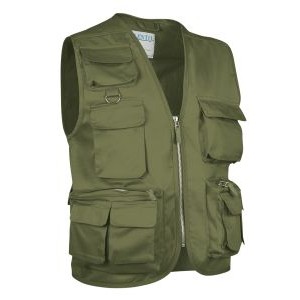 COLETE MULTIBOLSOS SAFARI VERDE KAKI COLETE MULTIBOLSOS SAFARI VERDE KAKI